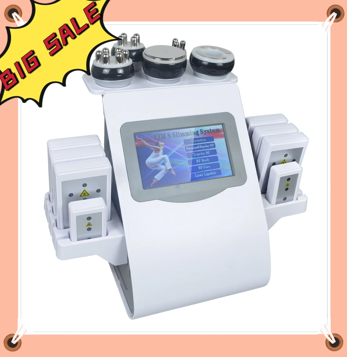 Ouverture d'un nouveau magasin, avec de nombreuses réductions. Machine 6 en 1 40k pour la réduction des graisses KIM 8, machine multifonctionnelle : cavitation, radiofréquence, aspiration, pression négative, etc., lifting et raffermissement, remodelage du corps, purification des méridiens, lifting par pression négative, régénération de la peau