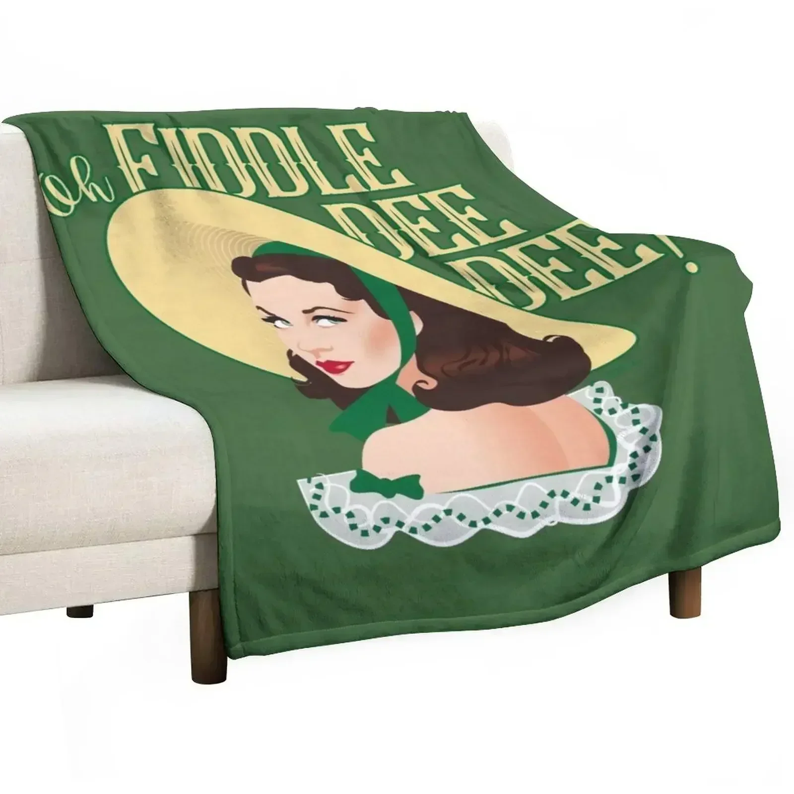 Fiddle-dee-dee! Throw Blanket wednesday Luxury Throw Blankets