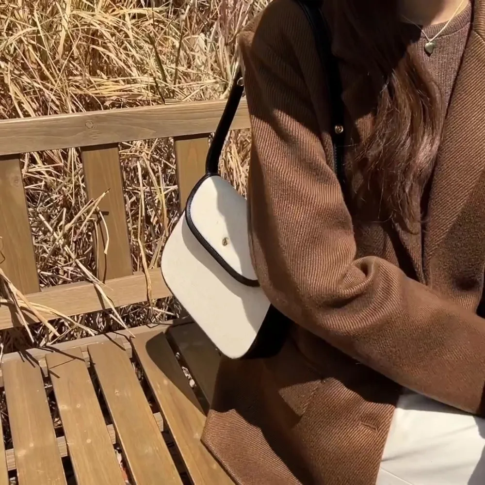 

Элегантная женская маленькая квадратная сумка с защитой от брызг воды, парусиновая сумка из искусственной кожи, большая вместительная улучшенная бежевая сумка на плечо для девочек