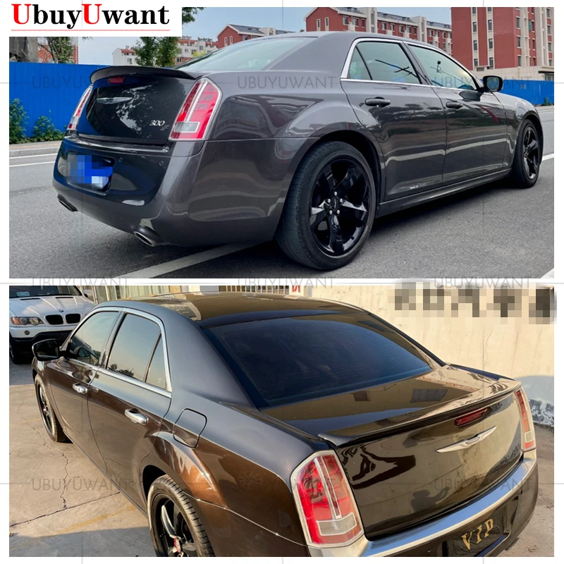 

Use For Chrysler 300 300C 2013-2018 Spoiler Factory Style ABS Plastic Carbon Fiber Look Rear Trunk Wing Body Kit Accessories