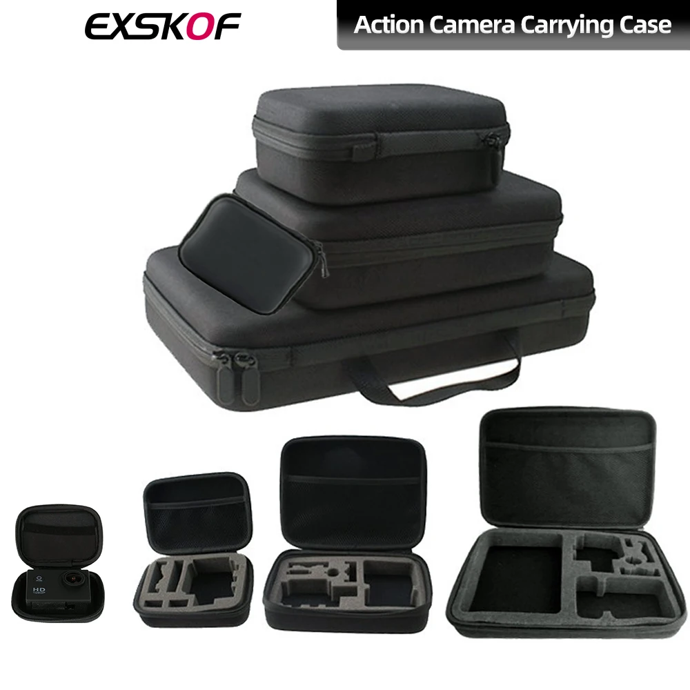 For GoPro Carrying Case Storage Bag Hard Shell Bag Travel Bag For GoPro Hero 13 12 11 10 9 DJI Action 4 3 Insta360 X4 X3 AKASO