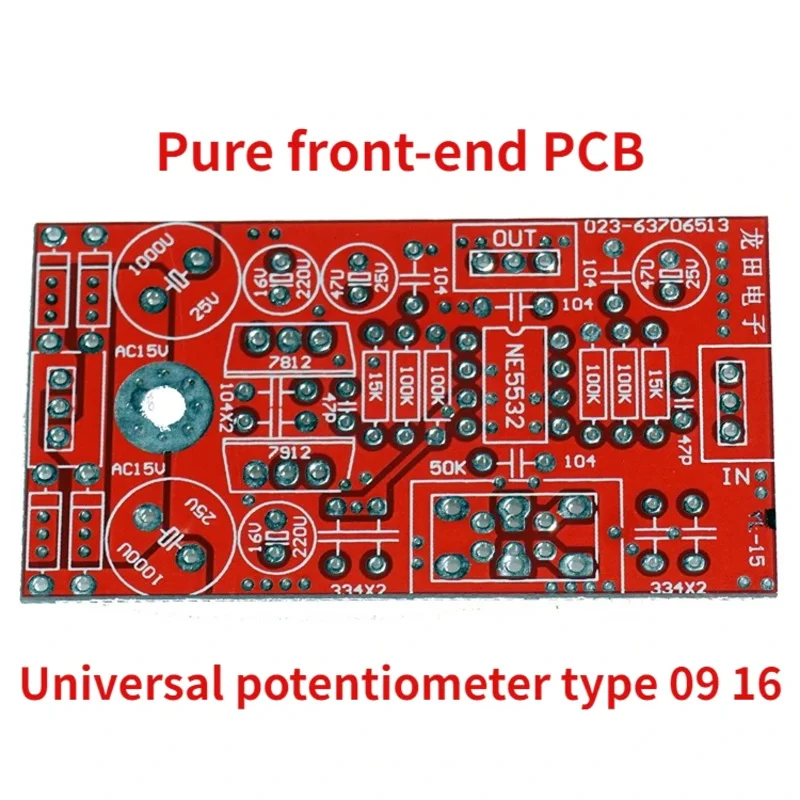 Power Amplifier Tone C4558 NE5532 AD827 OPA2604 LT1057 Dual Op Amp DIY Pure Front Pole PCB