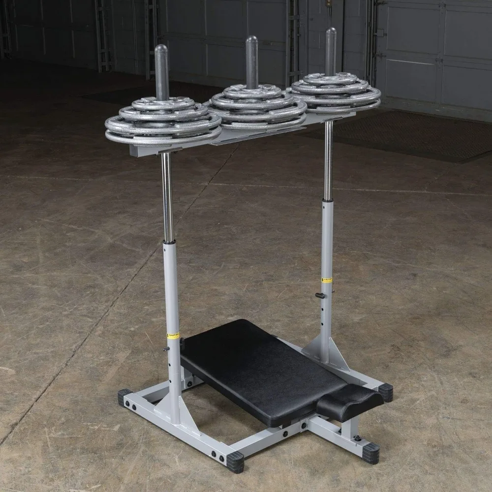 ضغط الساق العمودي - معدات صالة الألعاب الرياضية المنزلية المدمجة والموفرة للمساحة مع وسادات سميكة للغاية لتمارين الجزء السفلي من الجسم