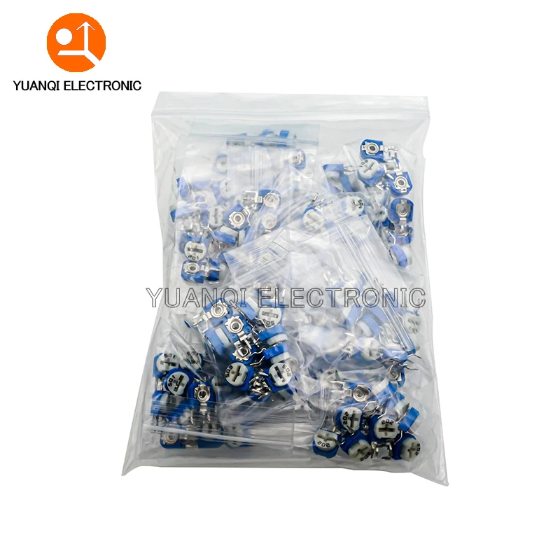 65pcs  RM063 vertical blue white adjustable resistor kit 100 ohm -1M ohm 13 kinds * 5 PCS=65PCS