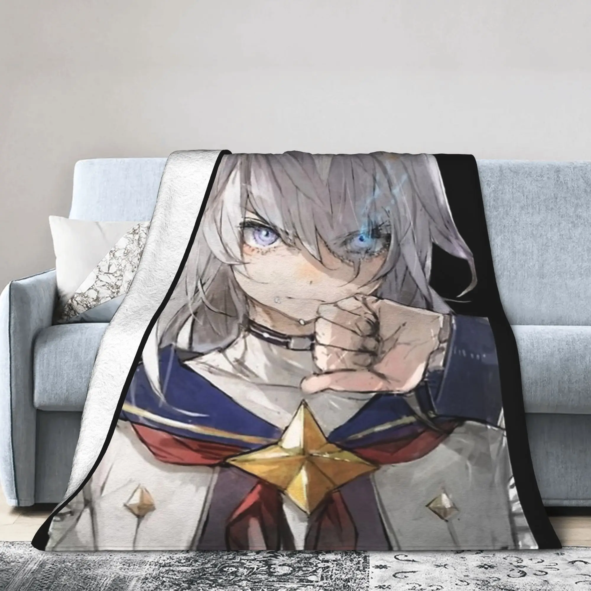 uma musume cinderella gray - Oguri Cap Blanket Cover   Flannel Throw Blanket Bedroom Sofa Printed Soft Warm Bedsprea