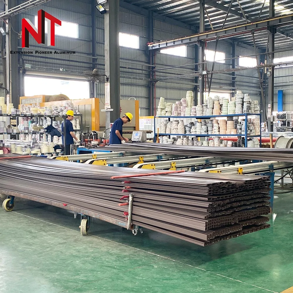 NUOTUO Aluminum extrusion factory manufacturer glass aluminum profile one stop solution for window and door aluminum material