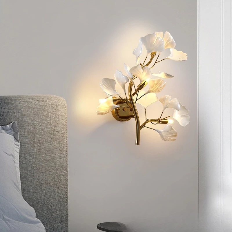 Wall lamp light luxury living room sofa background wall lamp creative entrance aisle simple Nordic bedroom bedside lamp