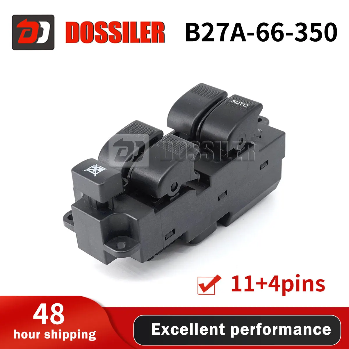 B27A-66-350 Dossiler Right Driver Side Master Power Window Switch  For MAZDA FAMILIA BJ 1998 1999 2000 2001 2002 2003 11+4Pins