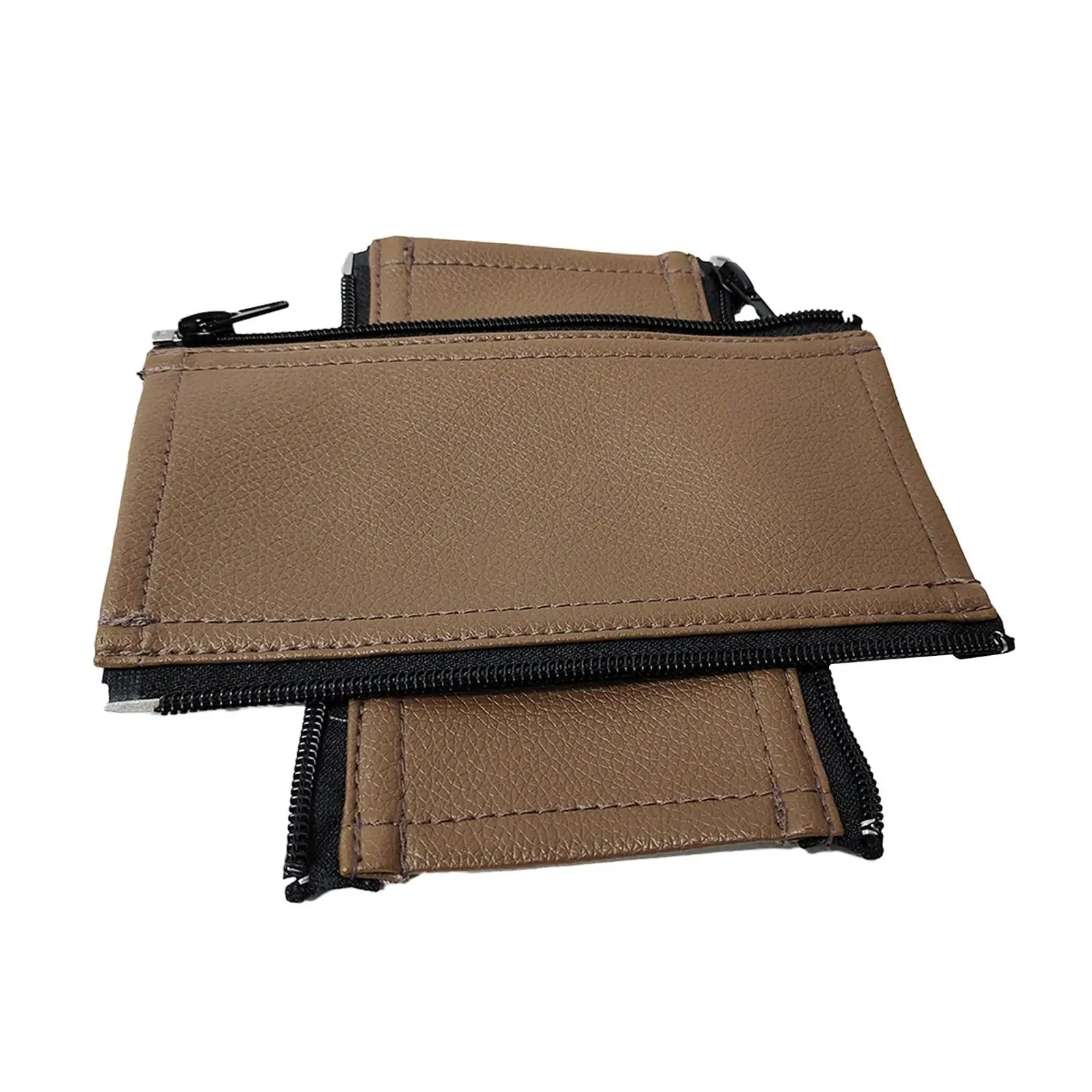 2X Stroller PU Leather Pushchair Armrest Case ive Cover , Brown