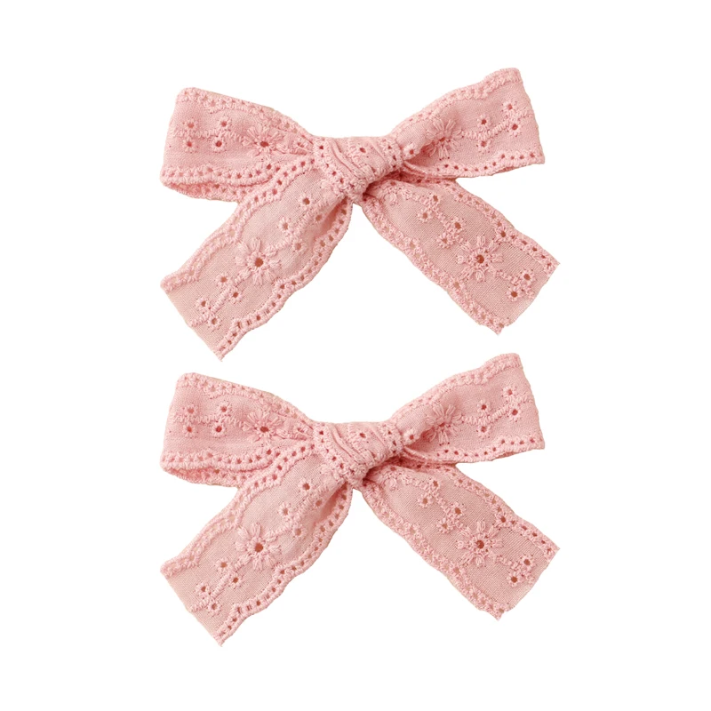 

2pcs Girl Hair Clips Lace Bows Hairpins Baby Hair Accessories Children Cute Spring Hair Holder Kids Princess Barrette Hairgrips
