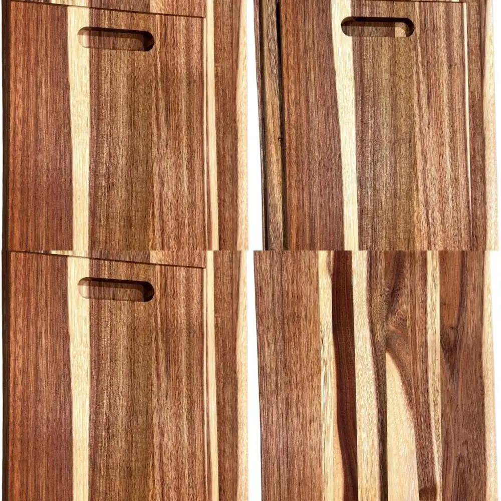 

Экологически чистый набор разделочных досок из дерева акации, состоящий из 3 предметов — прочный и безопасный на нож кухонные инструменты