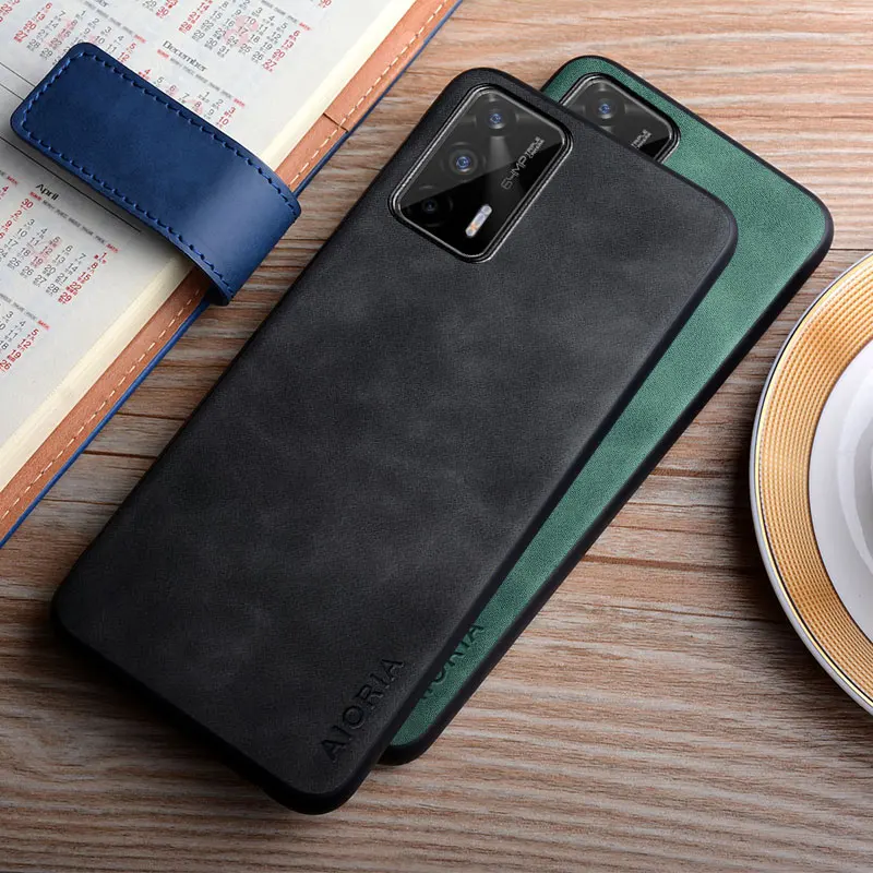 Case for Realme GT 5G Neo Flash Neo2T X7 Max Q3 Pro 5G smooth feel solid color pu leather cover