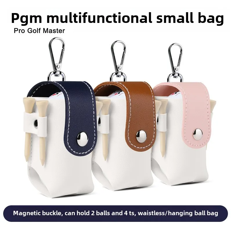 

PGM Golf Fanny Pack Ball Clip Men's And Women's Portable Ball Cover Magnetic Buckle Storage Bag Hanging Bag