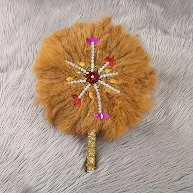 مروحة ديكور الزفاف، لوازم زفاف فنية رائعة، مناسبة لخطوبة العروس وموسم الزفاف #3