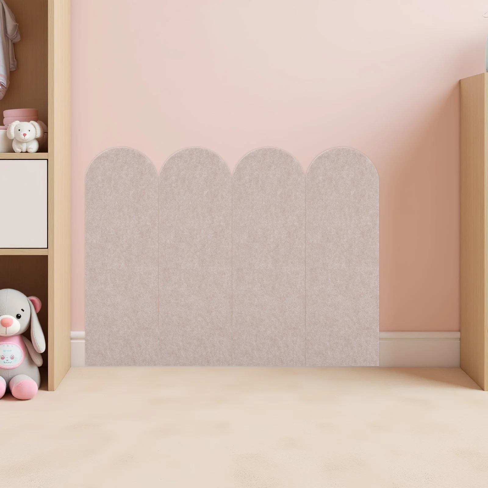 

6Pcs Soft Wall Cushion Self-Adhesive Anti-Collision Pads for Safety Wall Padding Room Nursery Anti-Collision Pad