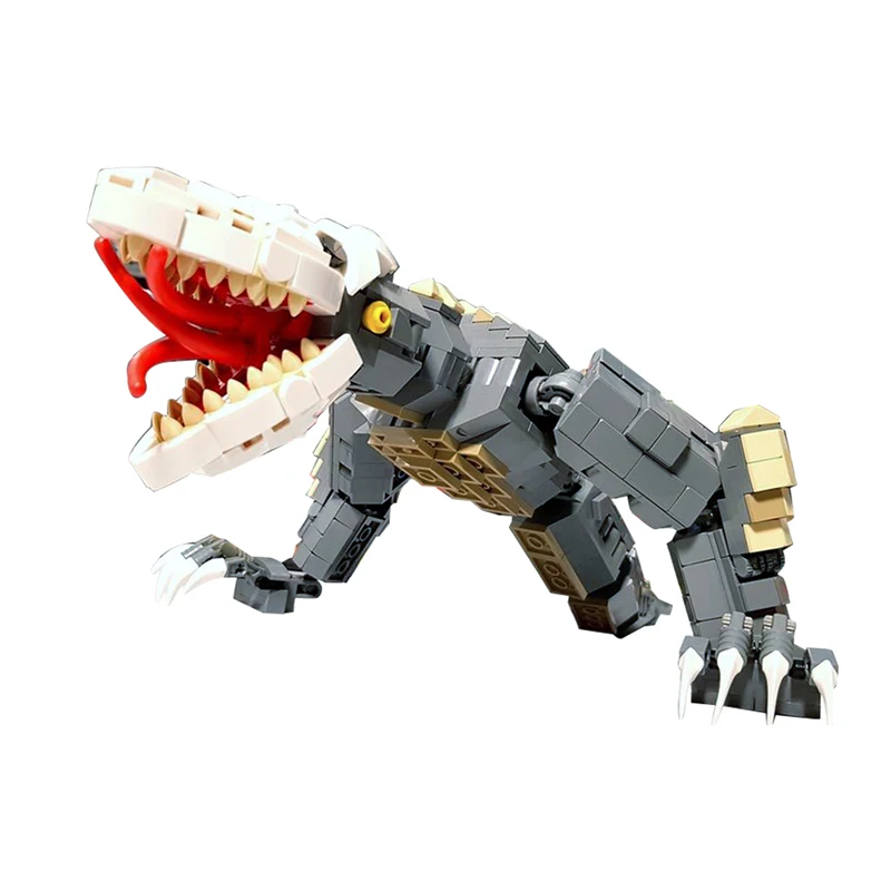 

Gobricks MOC Big Gecko Monster Kong Skull Building Blocks Reptile Kaijus Skull Crawlers Island Educational Kids Birthday Toys