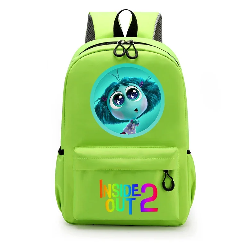 Inside Out 2 Children Backpack Anxiety Anger Joy Primary School Bag Disney Cartoon Movie Trend Schoolbags Girl Boy Birthday Gift