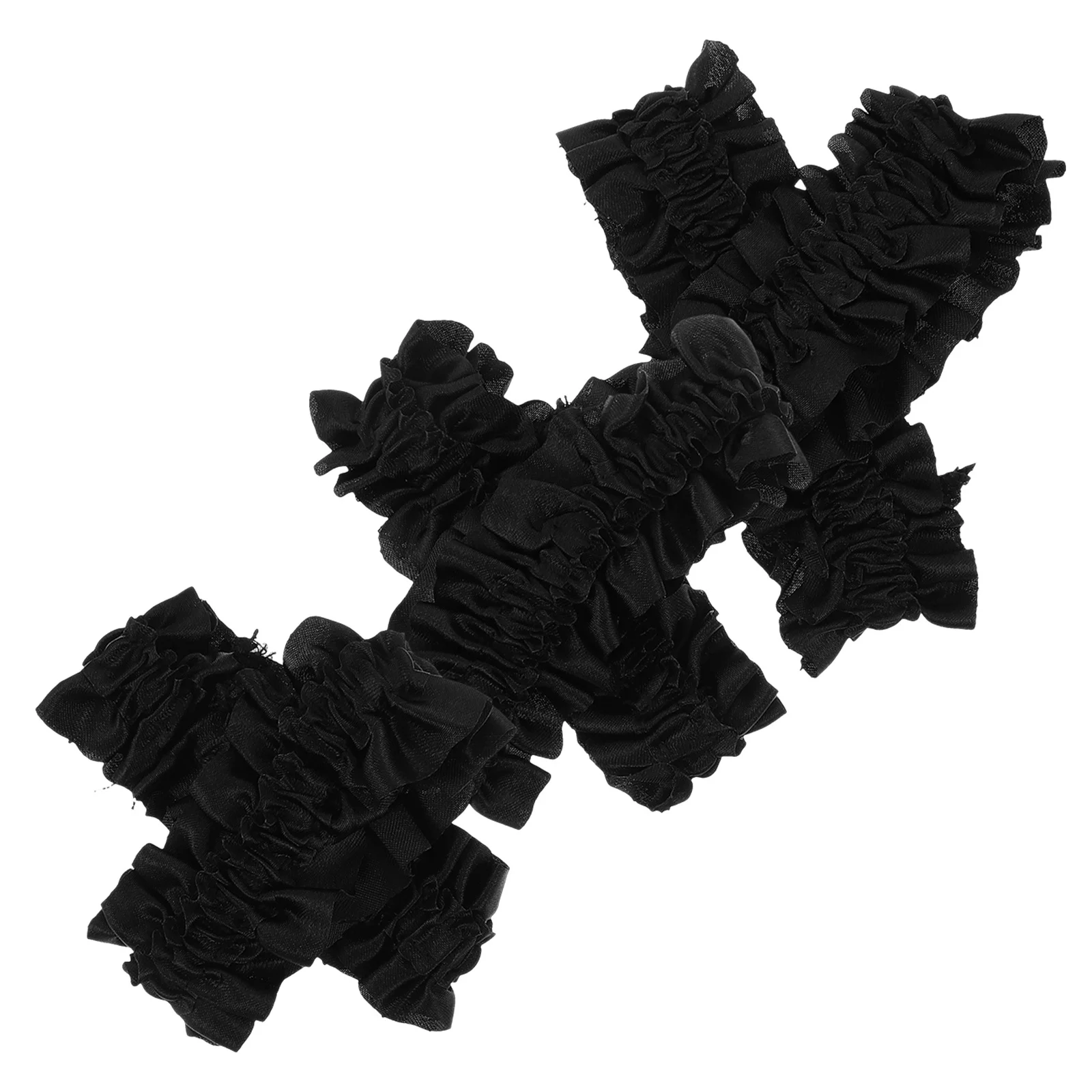 3 أزواج الرجال الساتان مطاطا كم الأربطة الدانتيل تقليم آمن العصابات الذراع العلوي المضادة للانزلاق قميص كم أصحاب استبدال اليومي الرسمي