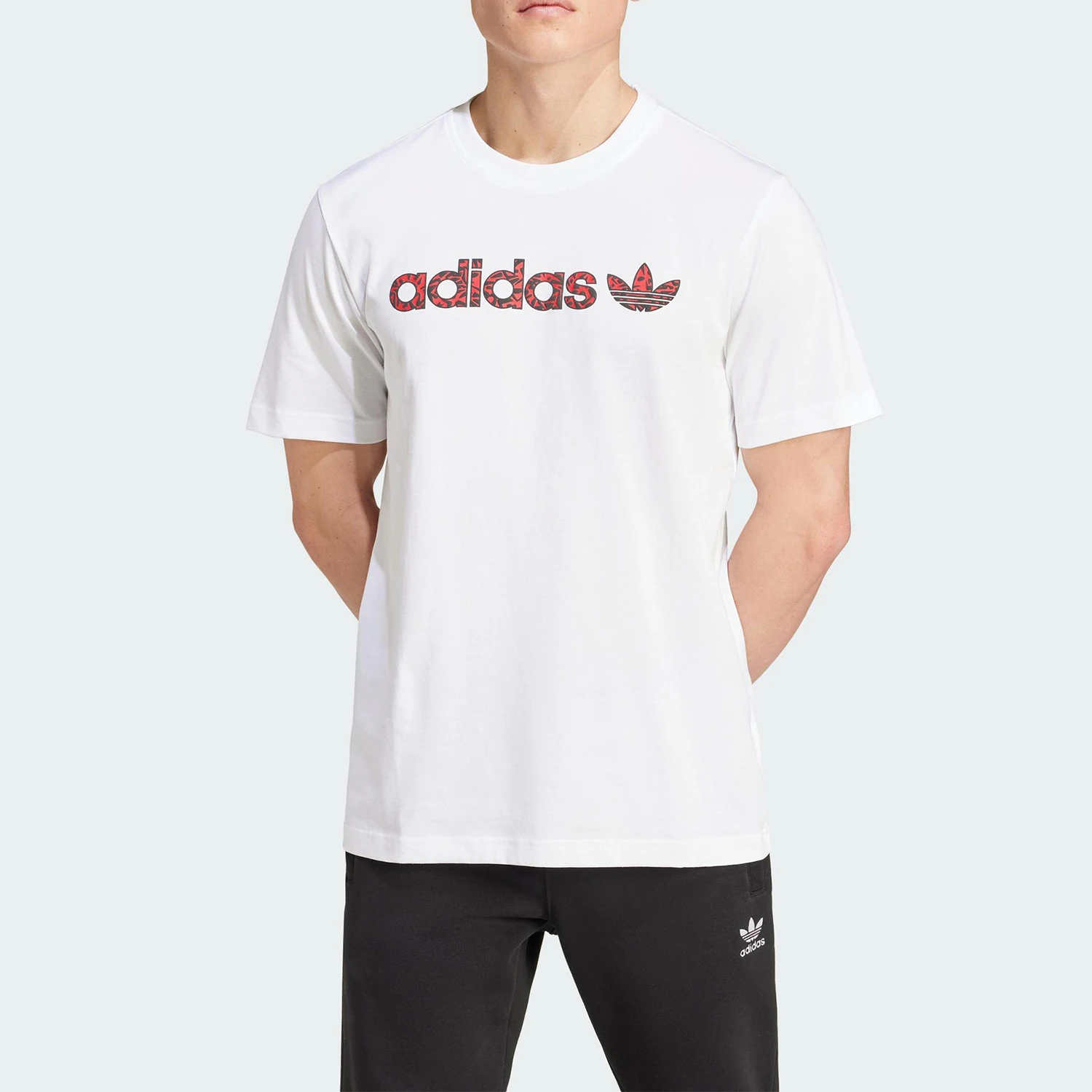 

Оригинальная мужская дышащая спортивная футболка Adidas Trefoil с круглым вырезом и короткими рукавами IX9652