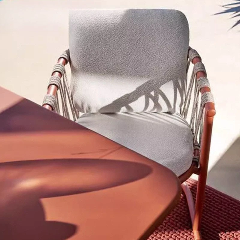 Mesas e cadeiras de vime ao ar livre pátio villa varanda ao ar livre cadeiras de lazer jardim ao ar livre à prova d'água e protetor solar