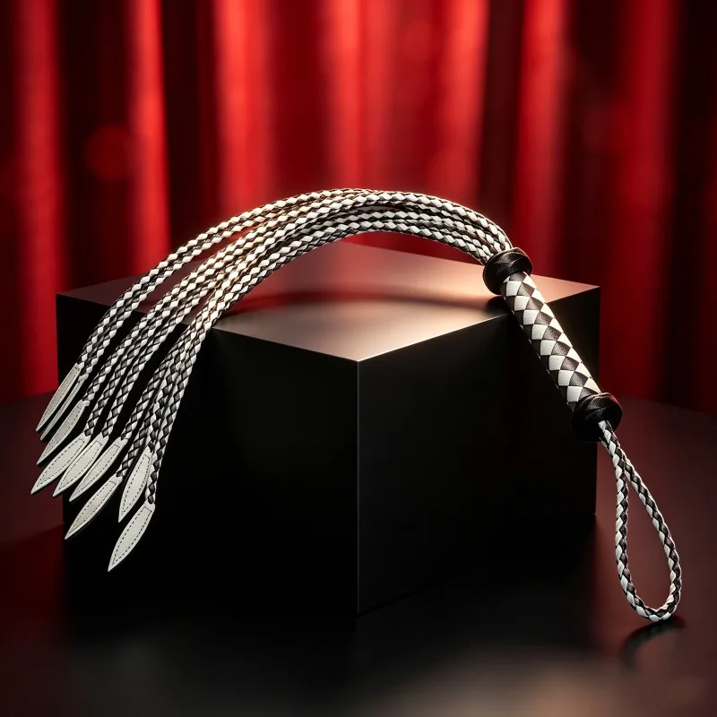 BDSM Bondage Whip Leather Flogger Spanking Paddle Dom Sub Discipline Riding Crop Roleplay Fetish Accessories for Couples Adult view 6