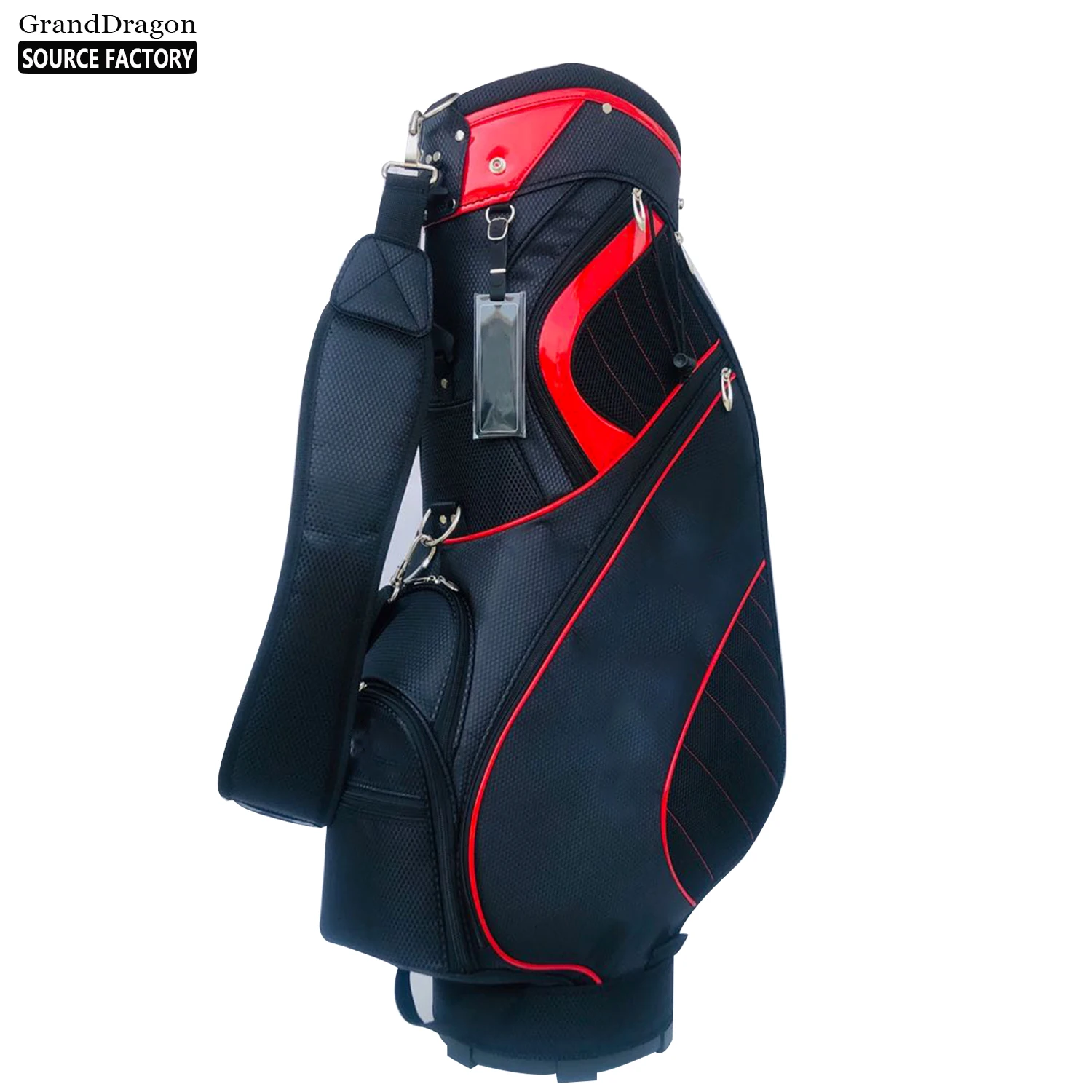 

Professional Customized Black PU 5ways Golf Stand Club Bag Custom Lightweight Golf Bag