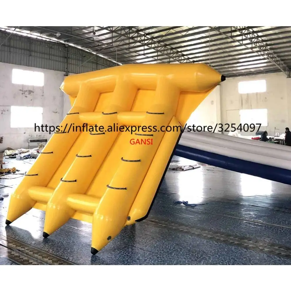 

Ocean Games Inflatable Flying Towable Banana Boat ,12 Persons Inflatable Fly Fish Boat For Rental