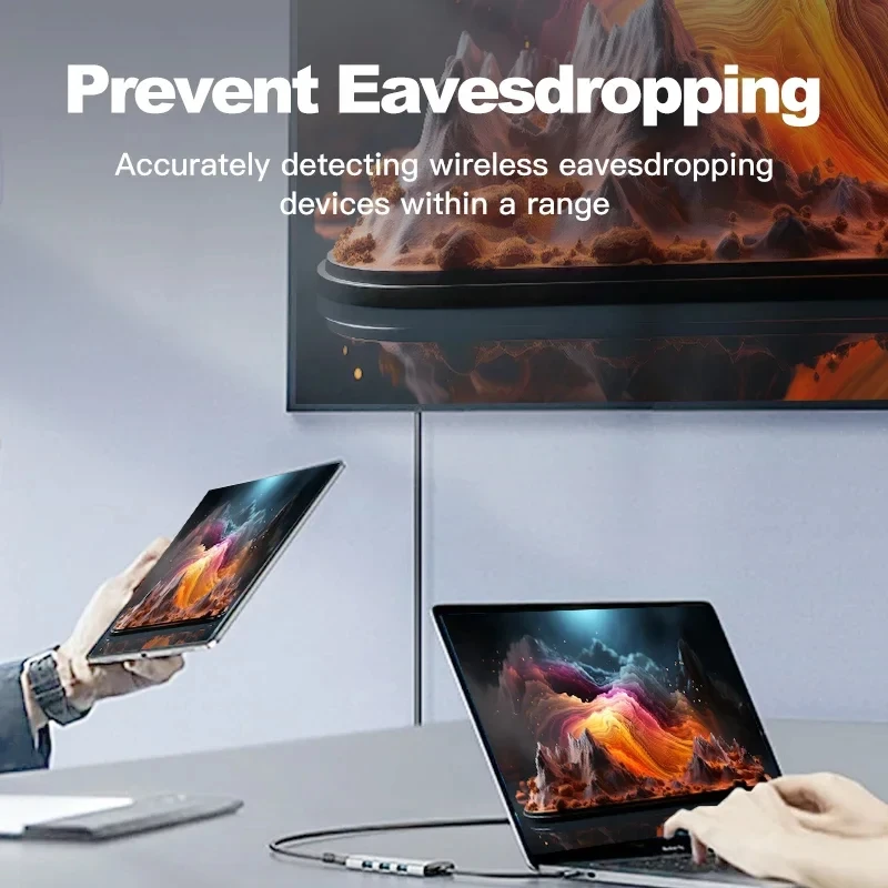 Détecteur de caméra cachée pour la protection de sécurité des revie, détecteur anti-espion, suivi électronique GPS professionnel, T15
