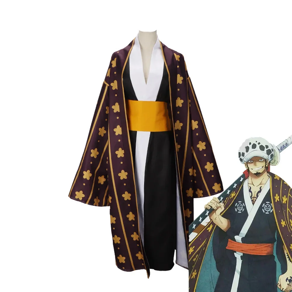 

Anime Adult Cosplay Trafalgar D. Water Law Man Costume