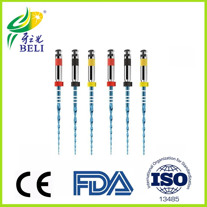 

6pics Dental Reciprocating Blue Heat Files R25 25mm Reciprocation Endo NITI Only One Files Dentistry Endodontic Instrument