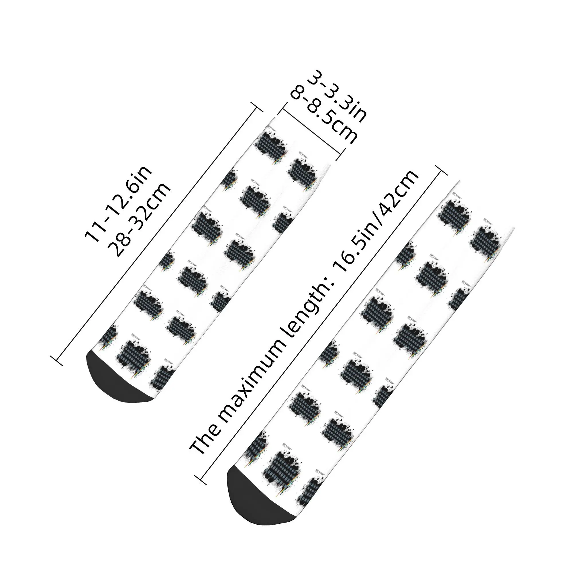 All Seasons Retro Gaming Art  - ZX Spectrum Socks Harajuku  Sport Middle Tube Socks Soft Casual Stockings for Men Women