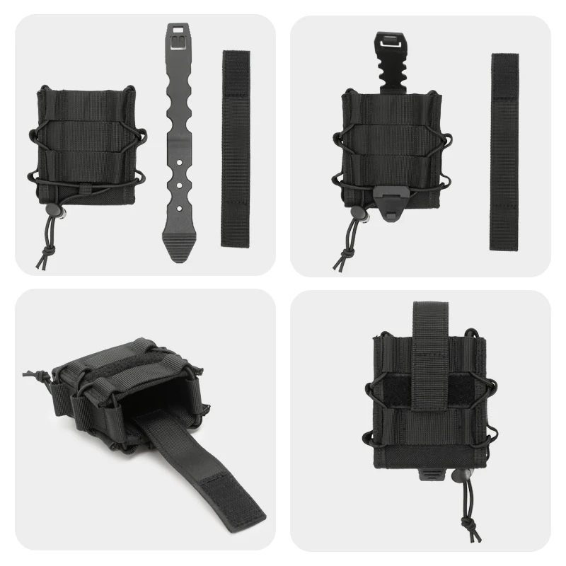 Taktische Handschellen-Halterung Molle-Tasche Offene Universal-Handschellenhülle Fesseln-Holster Gürteltasche Jagdzubehör – Detail 8