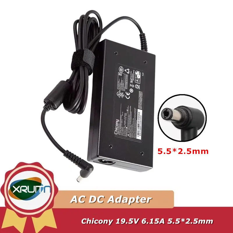 

Зарядное устройство Chicony 19,5 В 6,15 А, 120 Вт A120A033P, адаптер переменного тока для MSI GP62 GS60 GS70 HASEE, блок питания для ноутбука A12-120P1A A17-120P1A