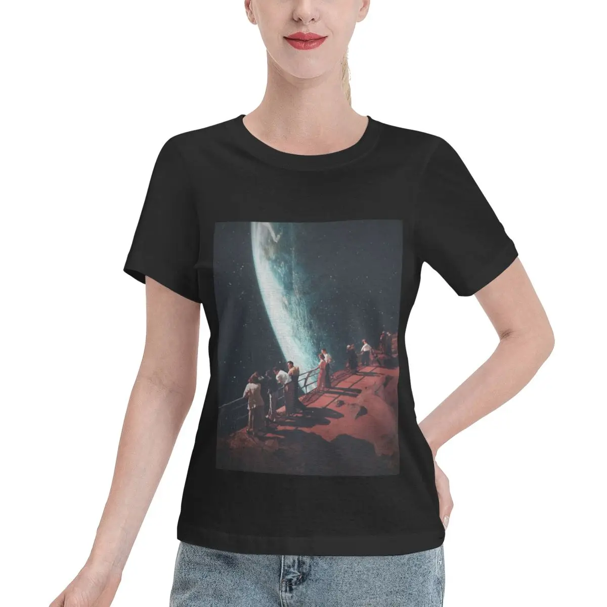 Premium Fabric Missing The Ones We Left Behind Women's T-shirt Daily Casual Everyday Tee