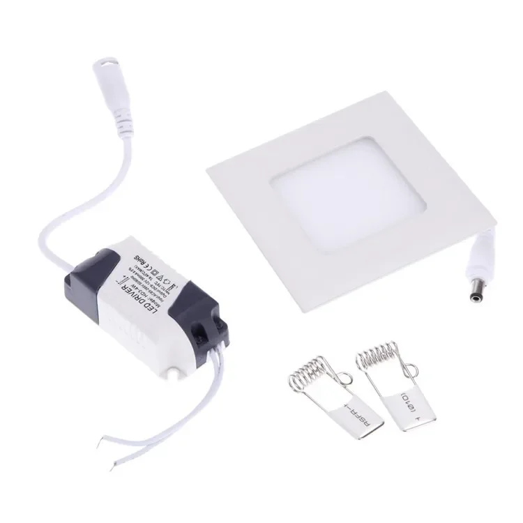 Ultra thin 3W 6W 9W 12W 15W 25W LED downlight Square LED panel / painel light 4000K bedroom luminaire Ceiling Recessed lamp