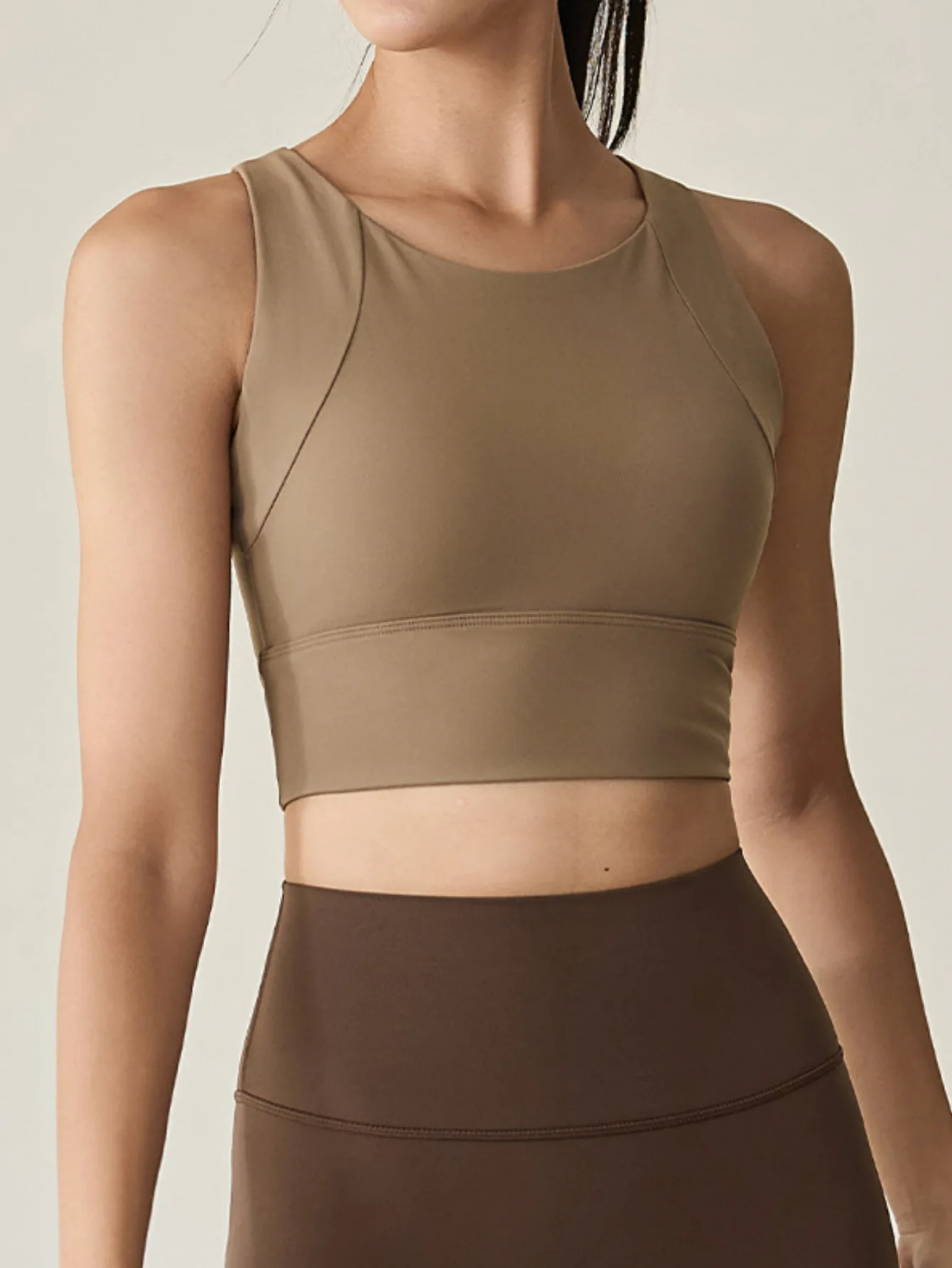 Women's Anti-Sag Shockproof Sports Bra - One-Piece Breathable U-Back, Yoga Running Training Tank