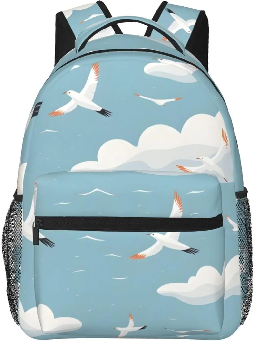 

laptop bag back to school Cartoon Seagull Lightweight Laptop Backpack Lightweight Multipurpose Travel Casual Daypack Unisex Coll