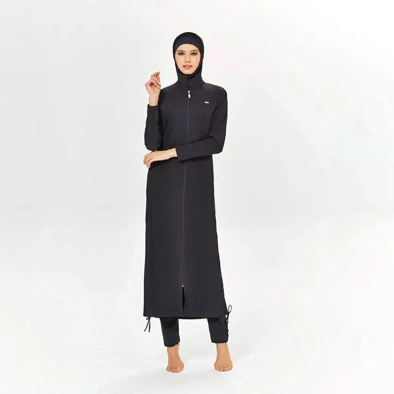 Muslim Swimwear women Modest Swimming Suit For Women islamic Long Sleeve Burkini Abaya Abayas Swimsuit Cover Ups Bat Shirt Hijab