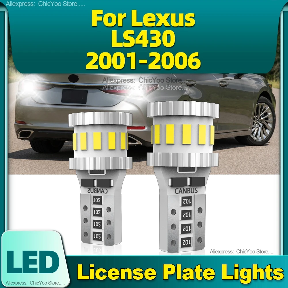 

6000K T10 Led Lights Car Canbus W5W Bulb License Plate Lights 12V 18SMD Chip For Lexus LS430 2001 2002 2003 2004 2005 2006