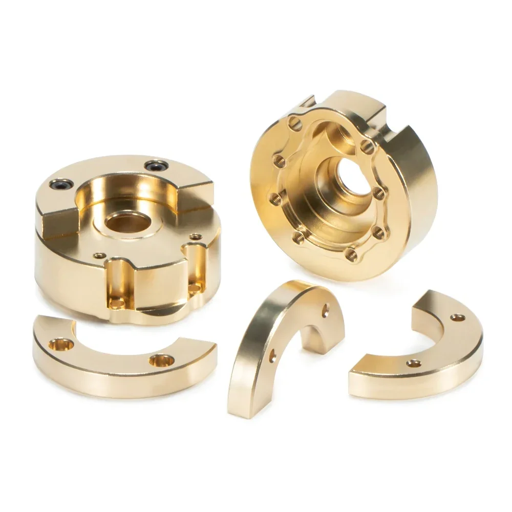 TRX4 Brass Portal Axle Drive Housing Brass Heavy Duty Counter Weight Set for 1/10 RC Crawler TRX-4 TRX6