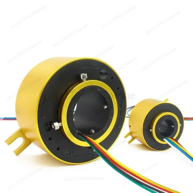 Df Through Hole Conductive Slip Ring Hollow Rotary Joint 2/4/6/8/12 Channels For Power Signal Transmission