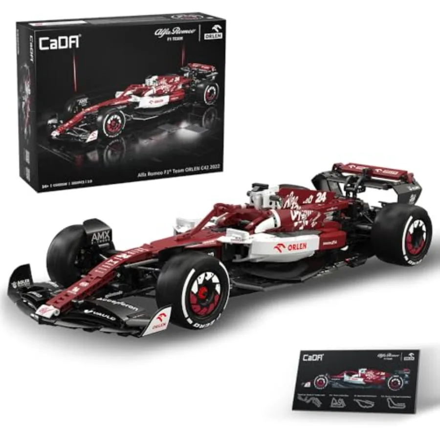 

C64005w Alfa Romeo F1 Race Car C42 Building Blocks Set 1868 PCS 1: 8 MOC Creative Building Blocks Excellent Racer Model and Col