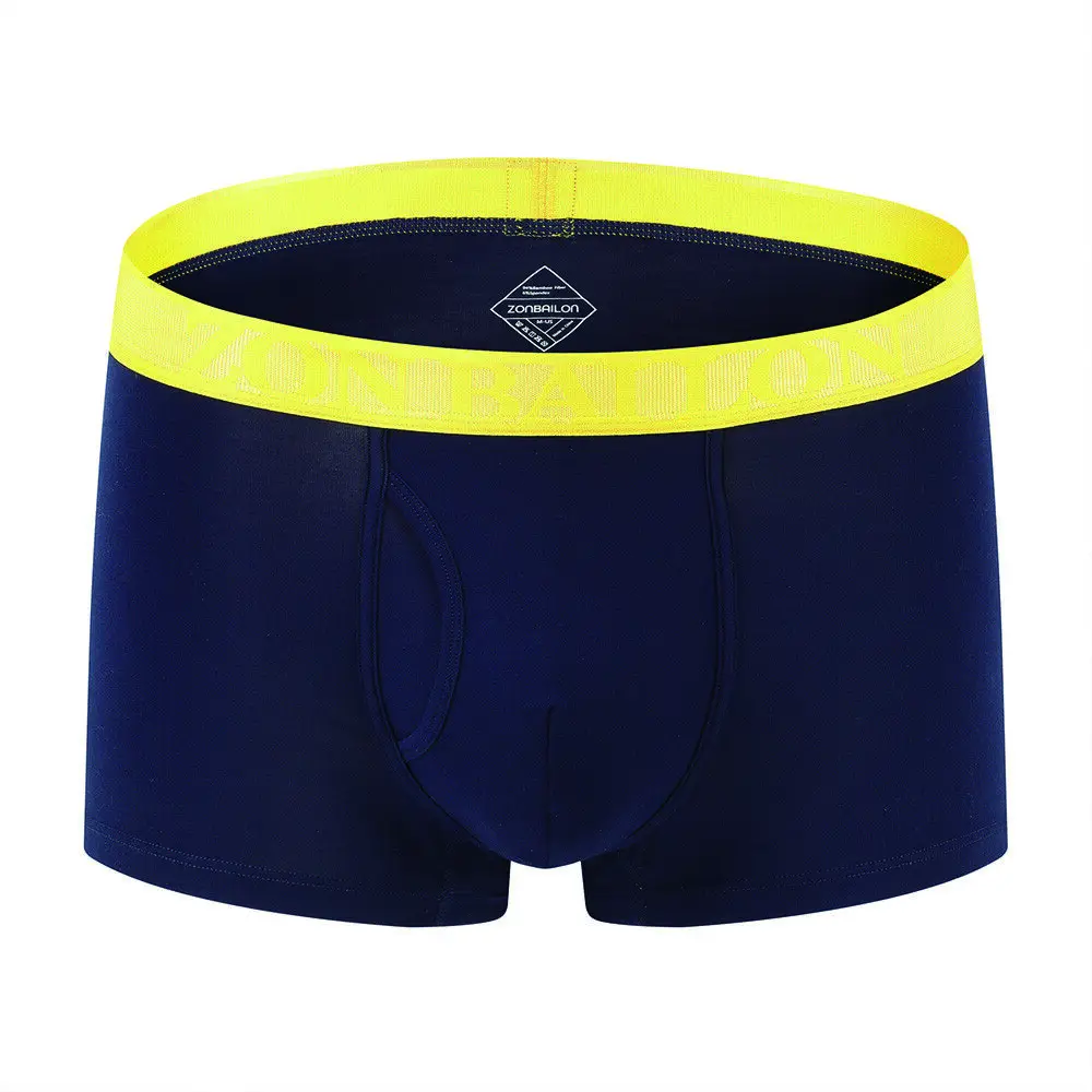 ZONBAILON Mens Bamboo Shorts Boxers Underwear Tagless Breath Trunks Men Boxerbriefs