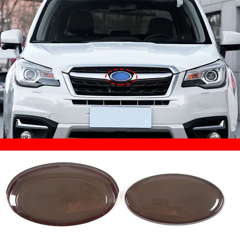 

Logo Decoration Ring Front And Rear Logo Cover Car Stickers For Subaru Forester 2013-2018 Exterior Accessories