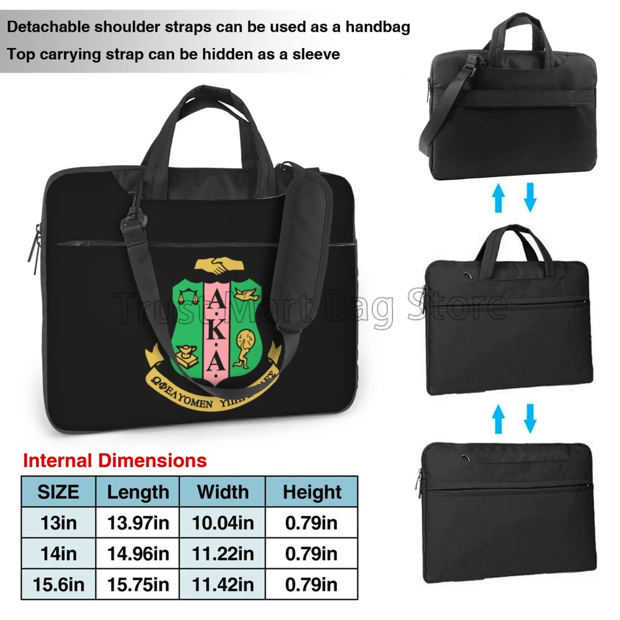 Aka Studentenvereniging Laptop Tas Waterbestendige Grote Laptop Case Computertas Voor Kantoor Zakenreizen 13 14 15.6 Inch Cadeau Voor Vrouwen