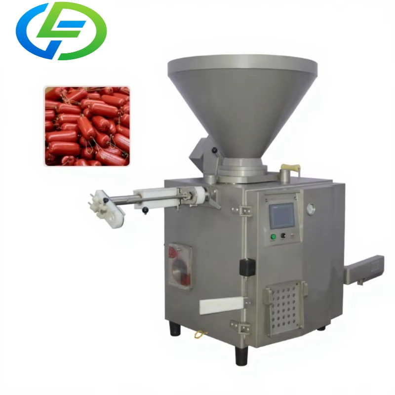 Customize New Vacuum Sausage Filler-High Efficiency  Capacity Electric-Driven Multi-functional Design Easy Operate 1 Year
