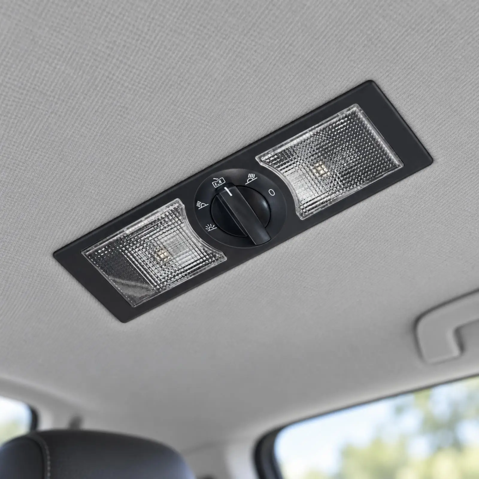 Rotary Control Overhead Lamp Compact Rear Roof Reading Lamp Nonglaring Car Interior Reading Light for Vehicle Cabin