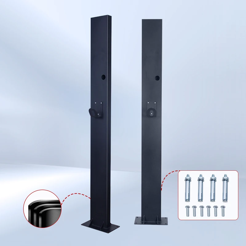 Customizable Steel Column EV Charger Pedestal 22KW Output Power New Condition Customized Size