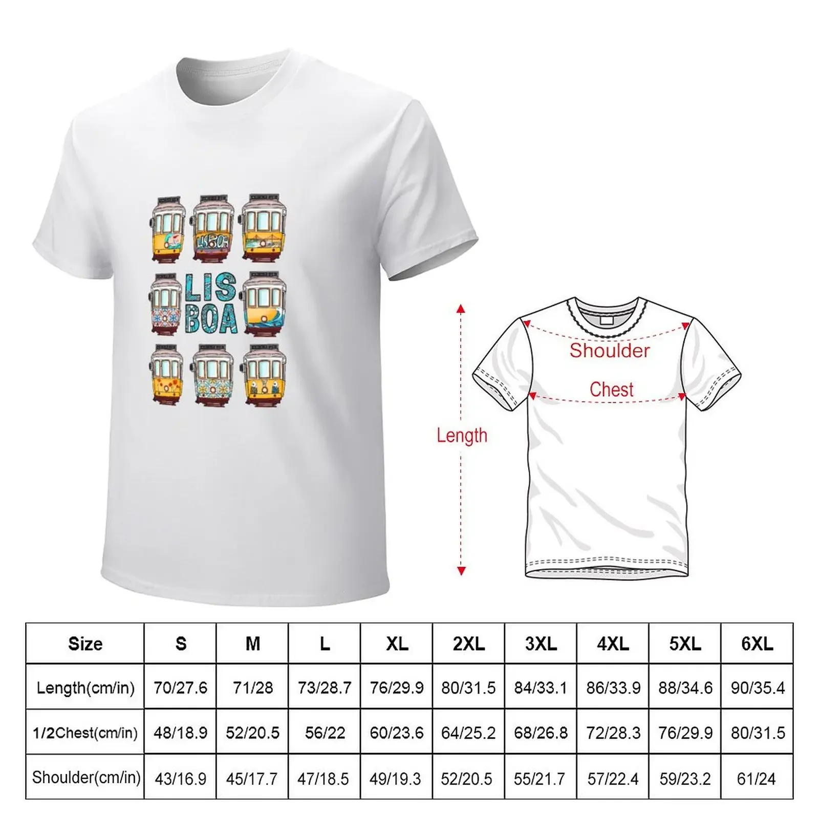 Art trams Lisbon T-shirt anime sublime t shirt for men