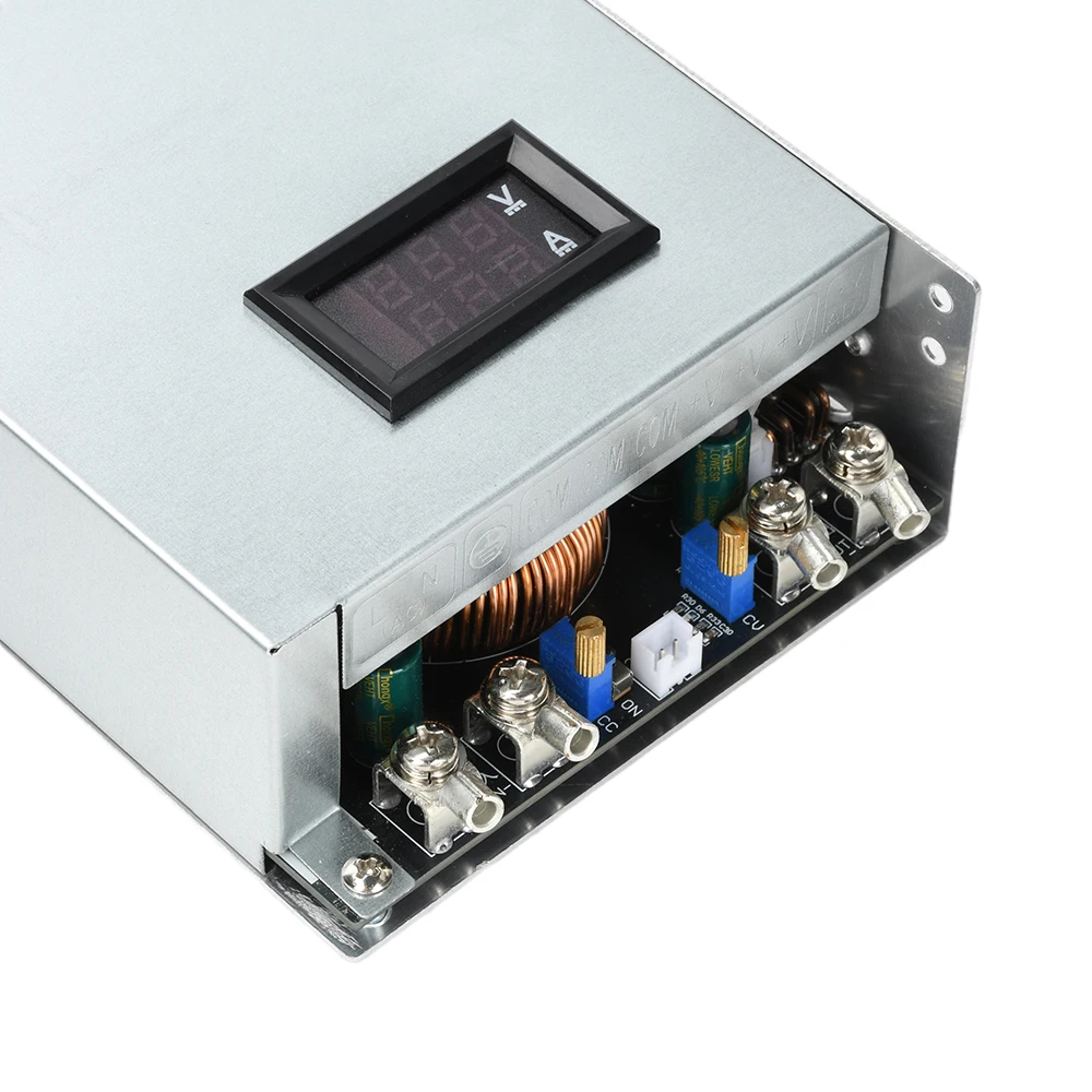 

1500 Вт DC-DC Регулируемый понижающий источник питания CC CV Регулятор напряжения Инвертор мощности Понижающий преобразователь с дисплеем напряжения и тока